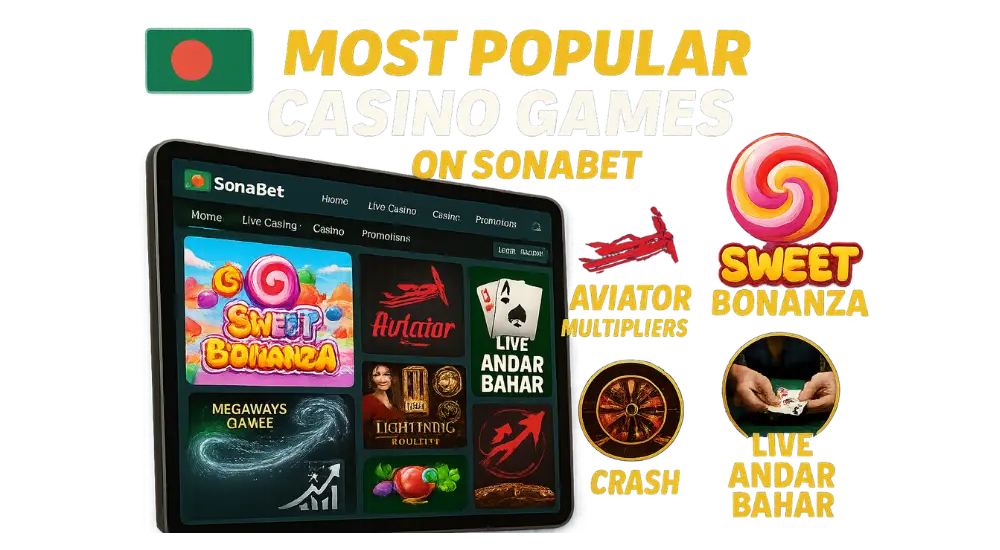 Most Popular Casino Games on SonaBet
